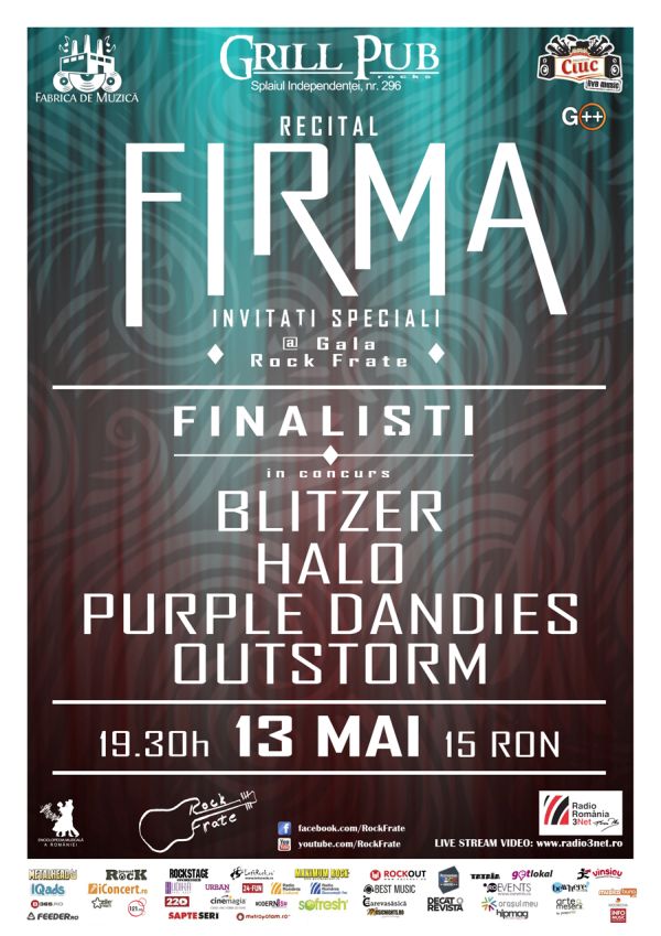 Firma, invitata speciala la Gala Rock Frate